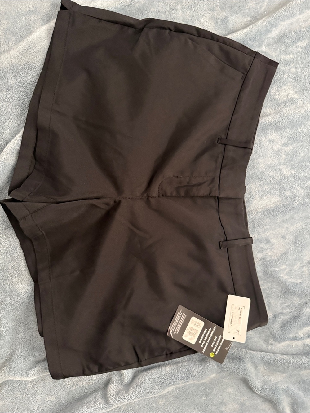 Women's Black High-Rise Dress Shorts